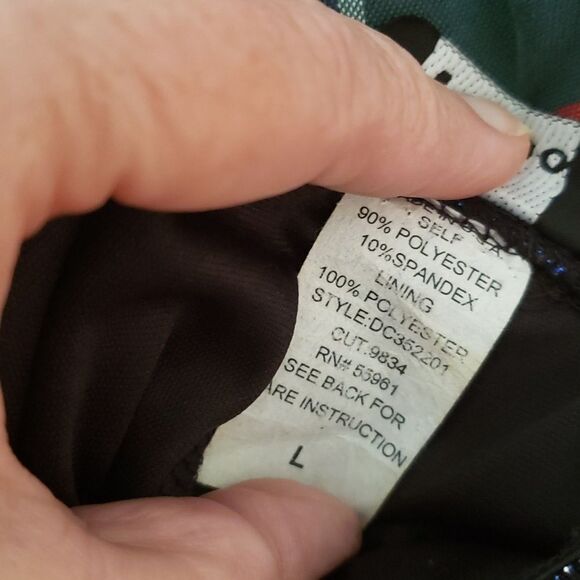 Gorgeous Taboo Shimmery Blue Formal Dress Gown Sz L - Picture 5 of 6